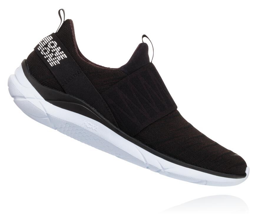 Tenis Hoka One One Mujer Negros/Blancos - Hupana Slip - MDTR86910